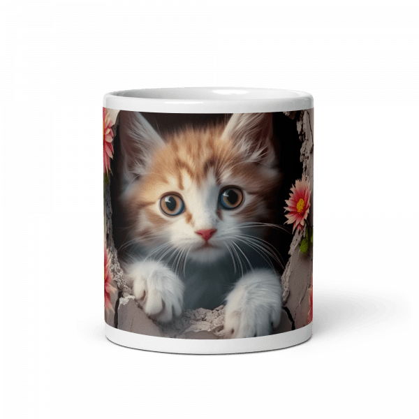 Cat 3D 6oz Mug - Image 2