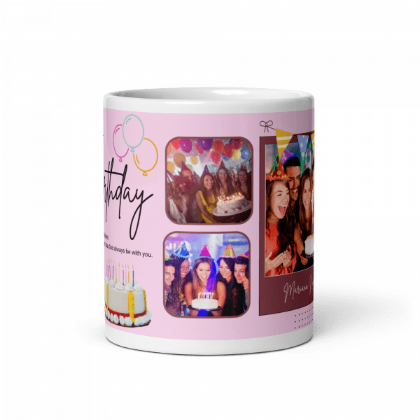 Birthday Triple Edit Photo Mug - Image 3