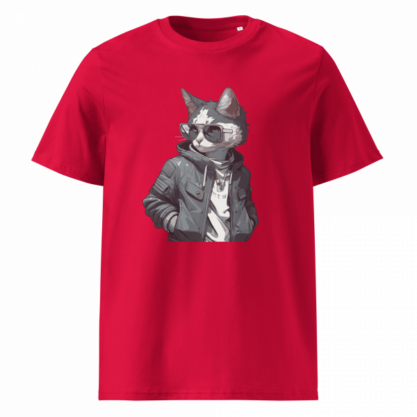 Cool Cat Graphic Cotton Tee | Streetwear Vibes - Image 2